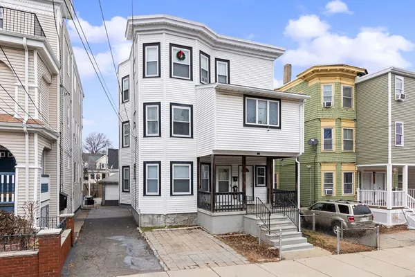 a front view of a multi story residential apartment building