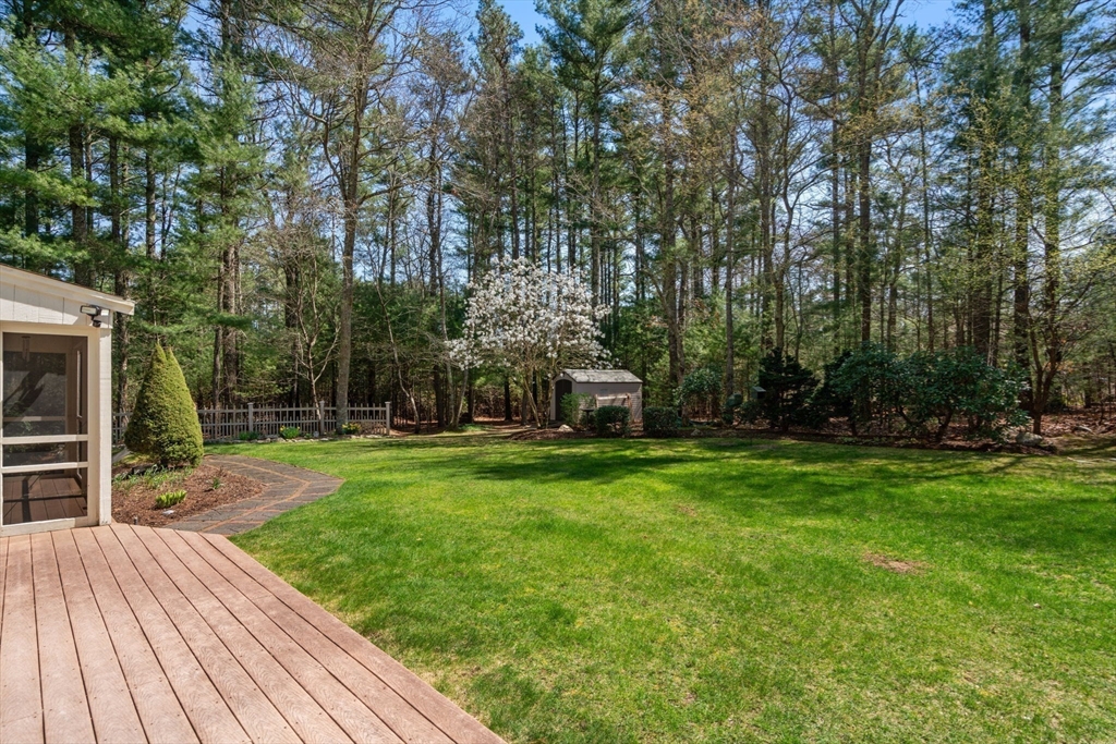 27 Stuart Road Rochester, MA 02770 - Photo 29 of 42 a view of a backyard with sitting area