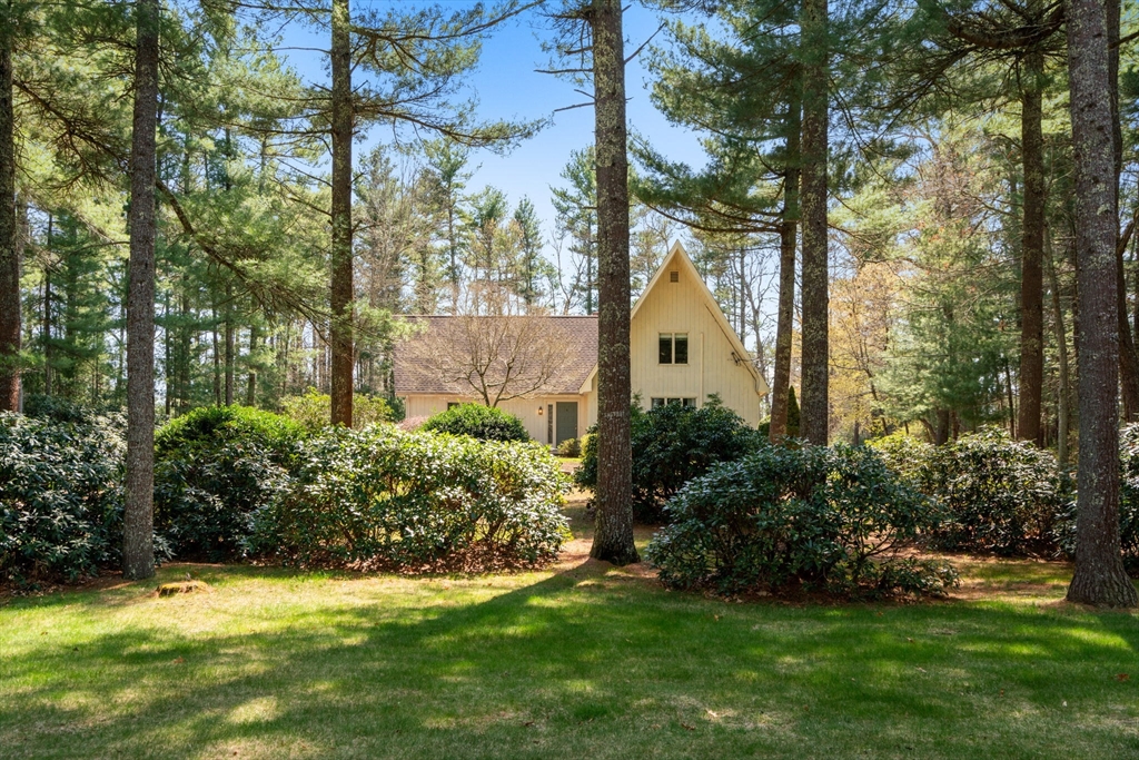 27 Stuart Road Rochester, MA 02770 - Photo 41 of 42 a view of a garden with large trees