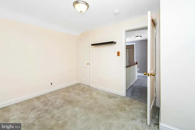 a view of an empty room