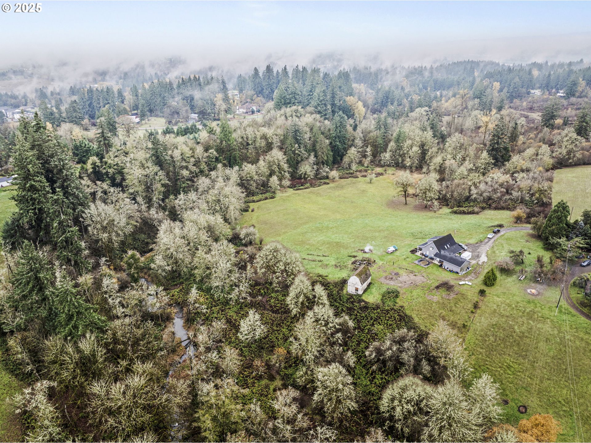 1707 Northwest 354th Street La Center, WA 98629 - Photo 6 of 31 a view of a city with lush green forest