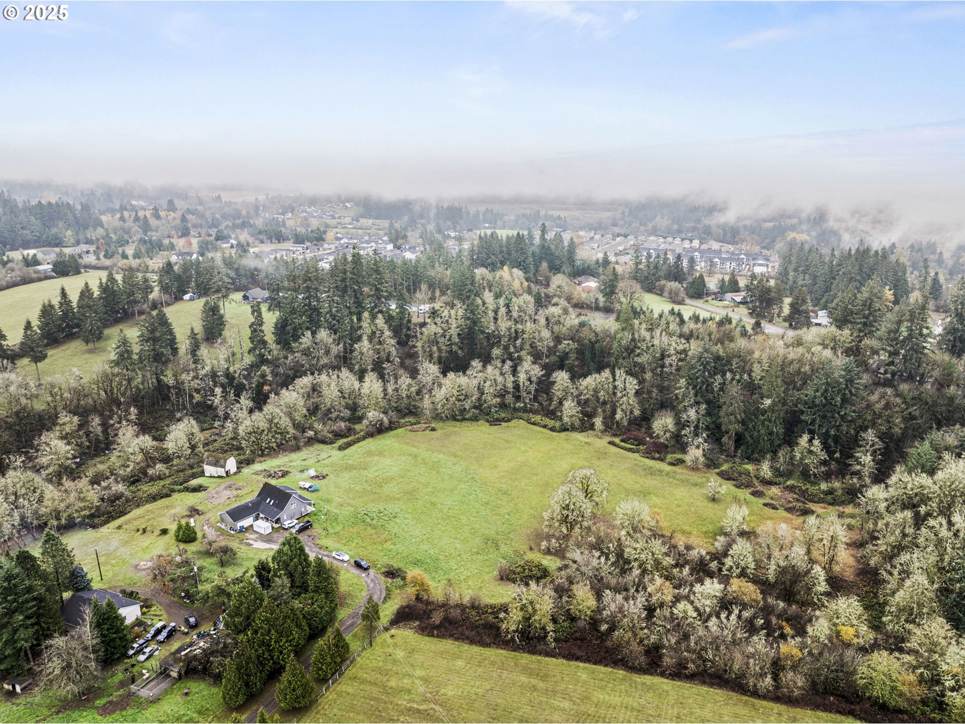 1707 Northwest 354th Street La Center, WA 98629 - Photo 8 of 31 an aerial view of residential houses with outdoor space