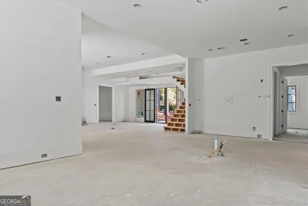 a view of an empty room