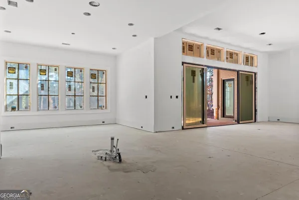 a view of an empty room