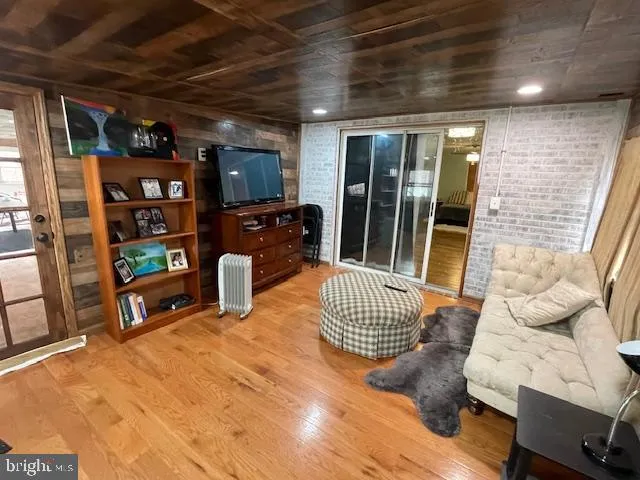 a room with furniture