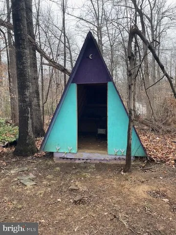 a view of backyard with green space