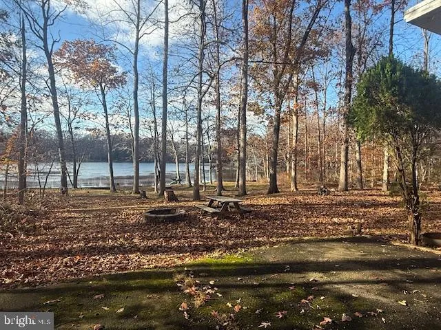 a view of a backyard of the house