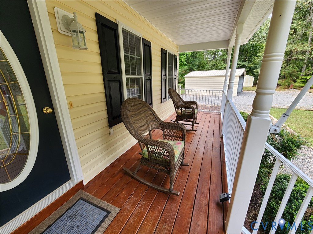 2744 Smokey Road Aylett, VA 23009 - Photo 49 of 72 Inviting front porch featuring wood-finish floorin