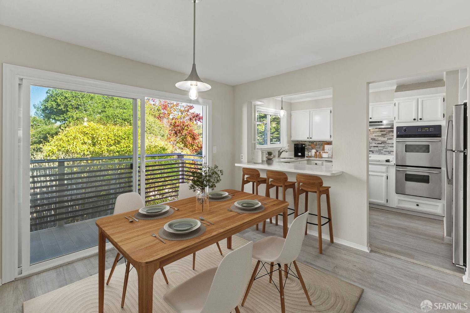 1059 El Centro Avenue, Unit 3 Oakland, CA 94602 - Photo 5 of 25 a view of a dining room with furniture window and outside view