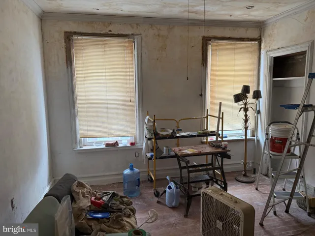 a room with storage and utility