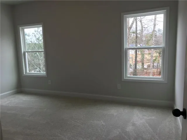 a window in an empty room