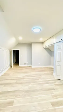 a view of a room with an empty space