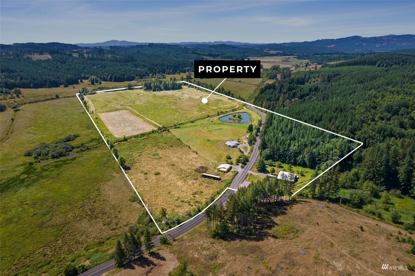 1503 Lincoln Creek Road Rochester, WA 98579 - Photo 19 of 28 a view of a backyard