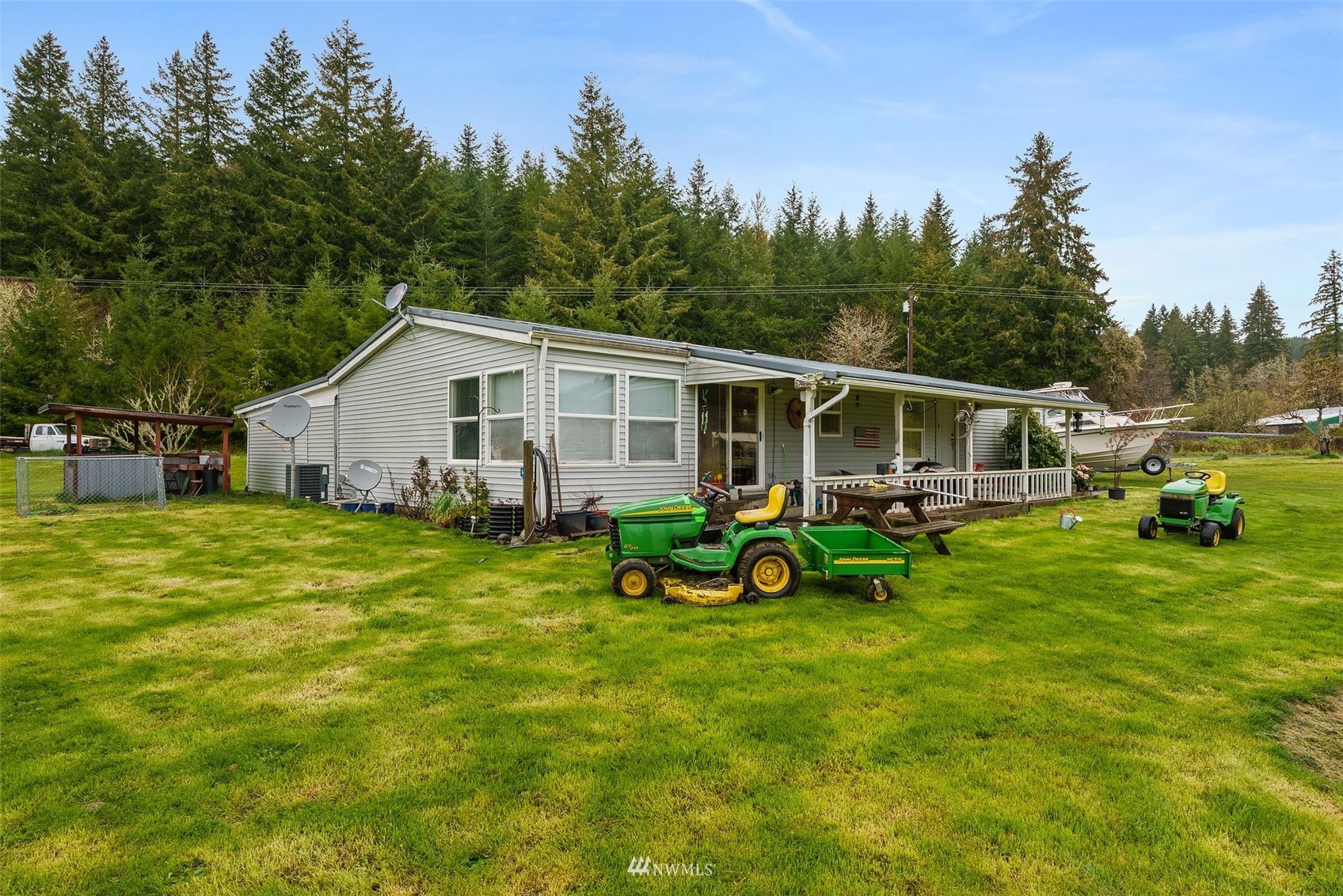 1503 Lincoln Creek Road Rochester, WA 98579 - Photo 7 of 28 a view of a house with backyard
