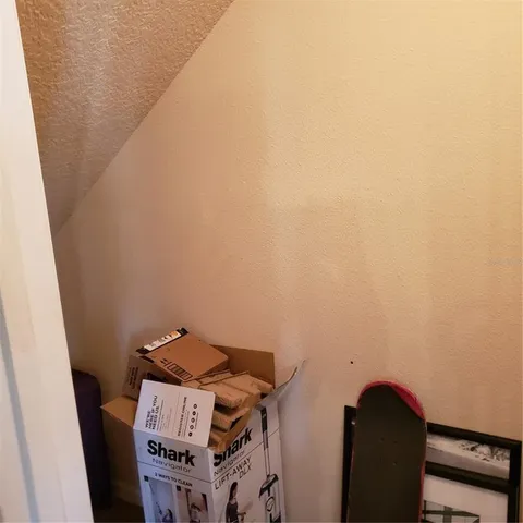 a view of backyard with green space