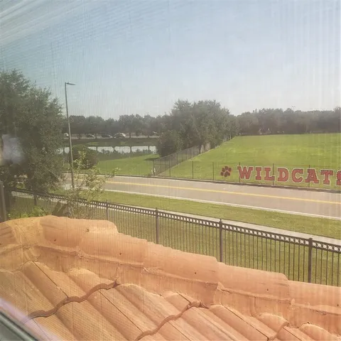 a view of a volley ball court