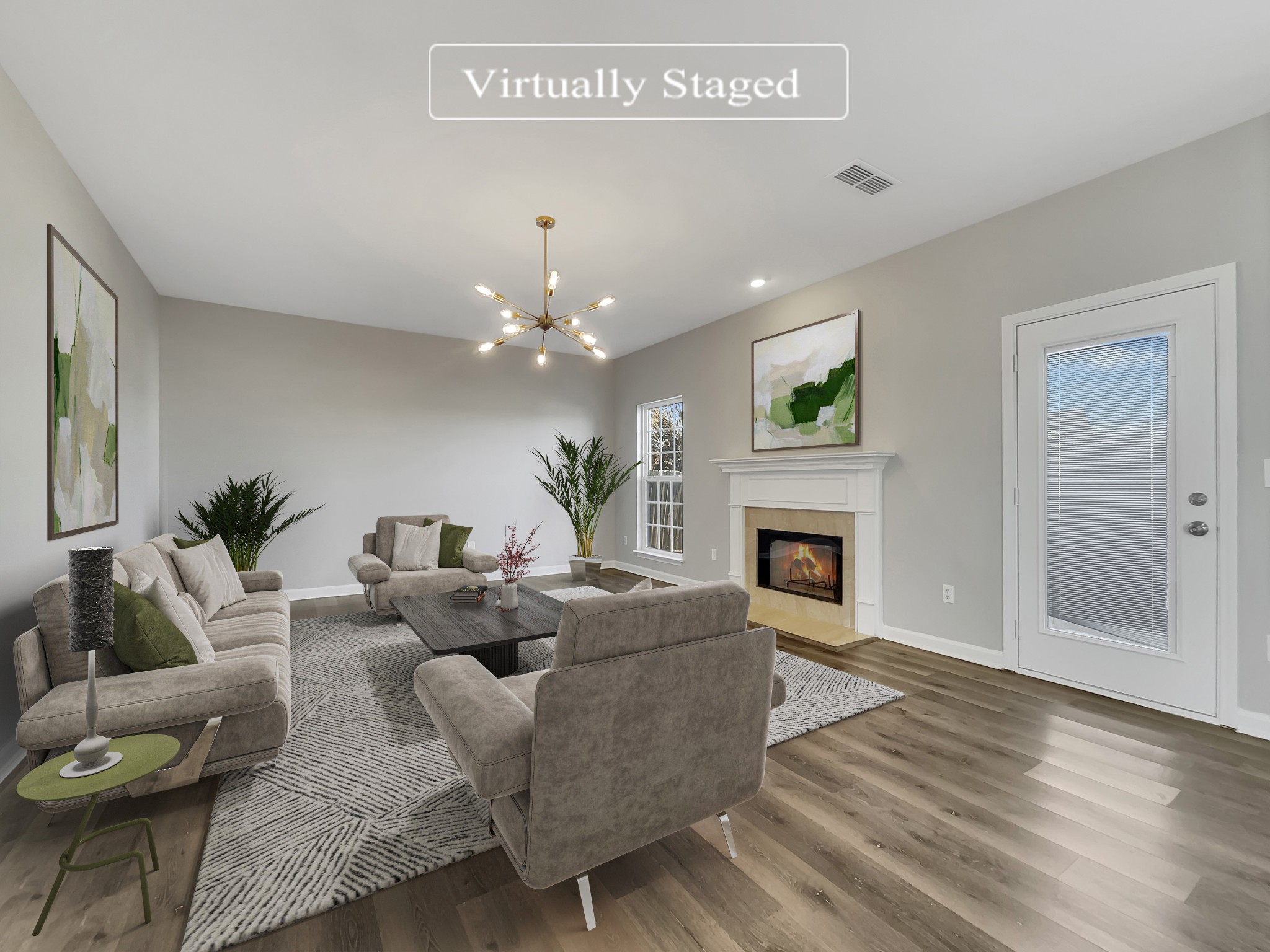 2033 Red Jacket Trace Spring Hill, TN 37174 - Photo 2 of 20 a living room with furniture and a fireplace