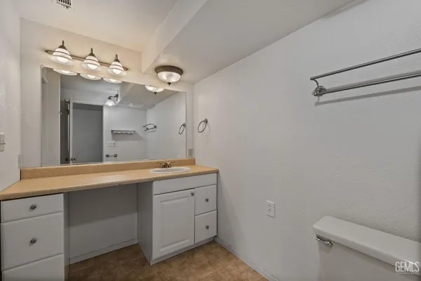 a view of small space with racks on the wall