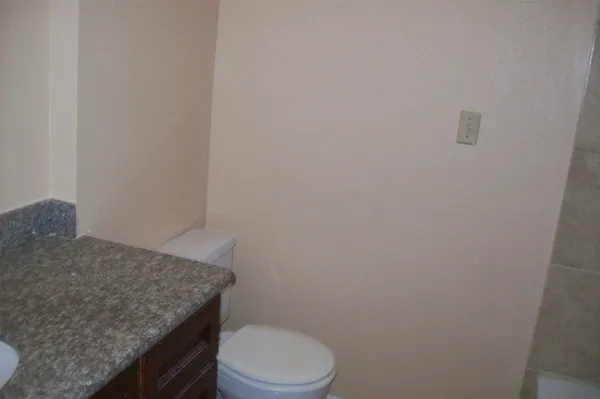 a view of a small space with a window