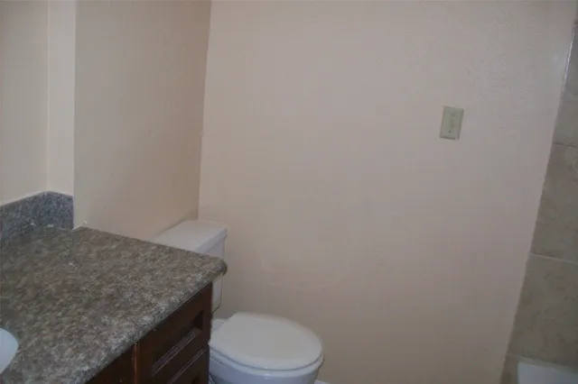 a view of a small space with a window