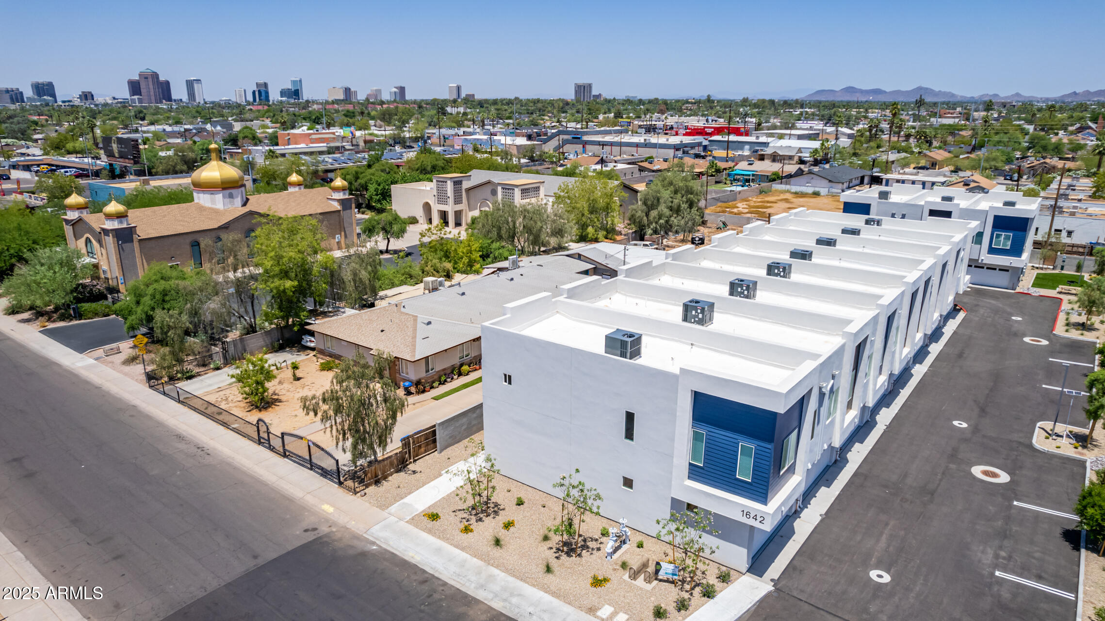 1642 East Monte Vista Road, Unit 1 Phoenix, AZ 85006 - Photo 30 of 34 an aerial view of a house with outdoor space