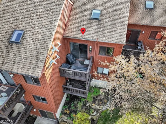 a house with the garden view