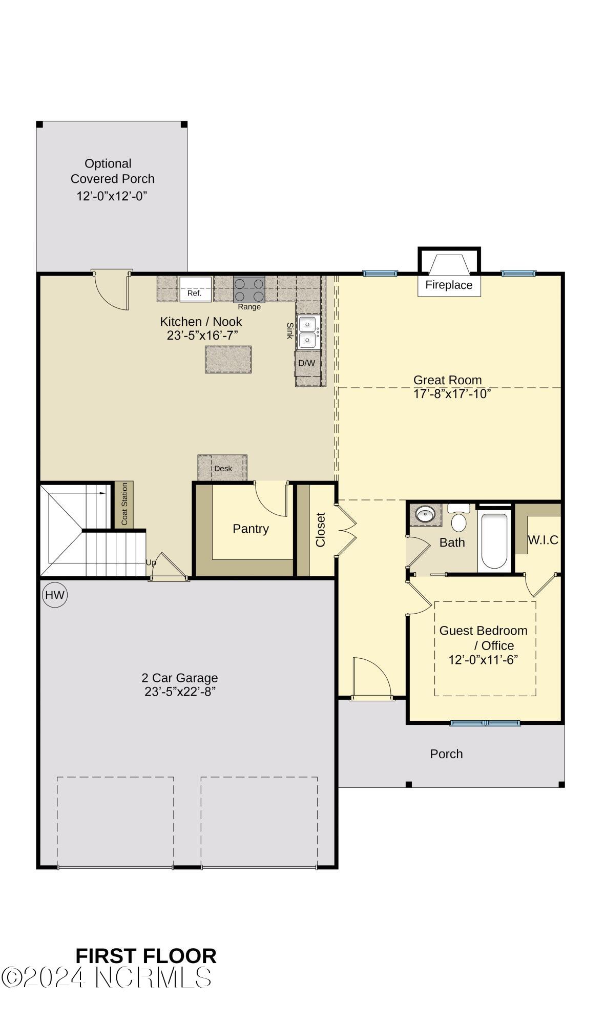 175 Sacksonia Street Raeford, NC 28376 - Photo 20 of 21 FIRST FLOOR PLAN 2344 (1)