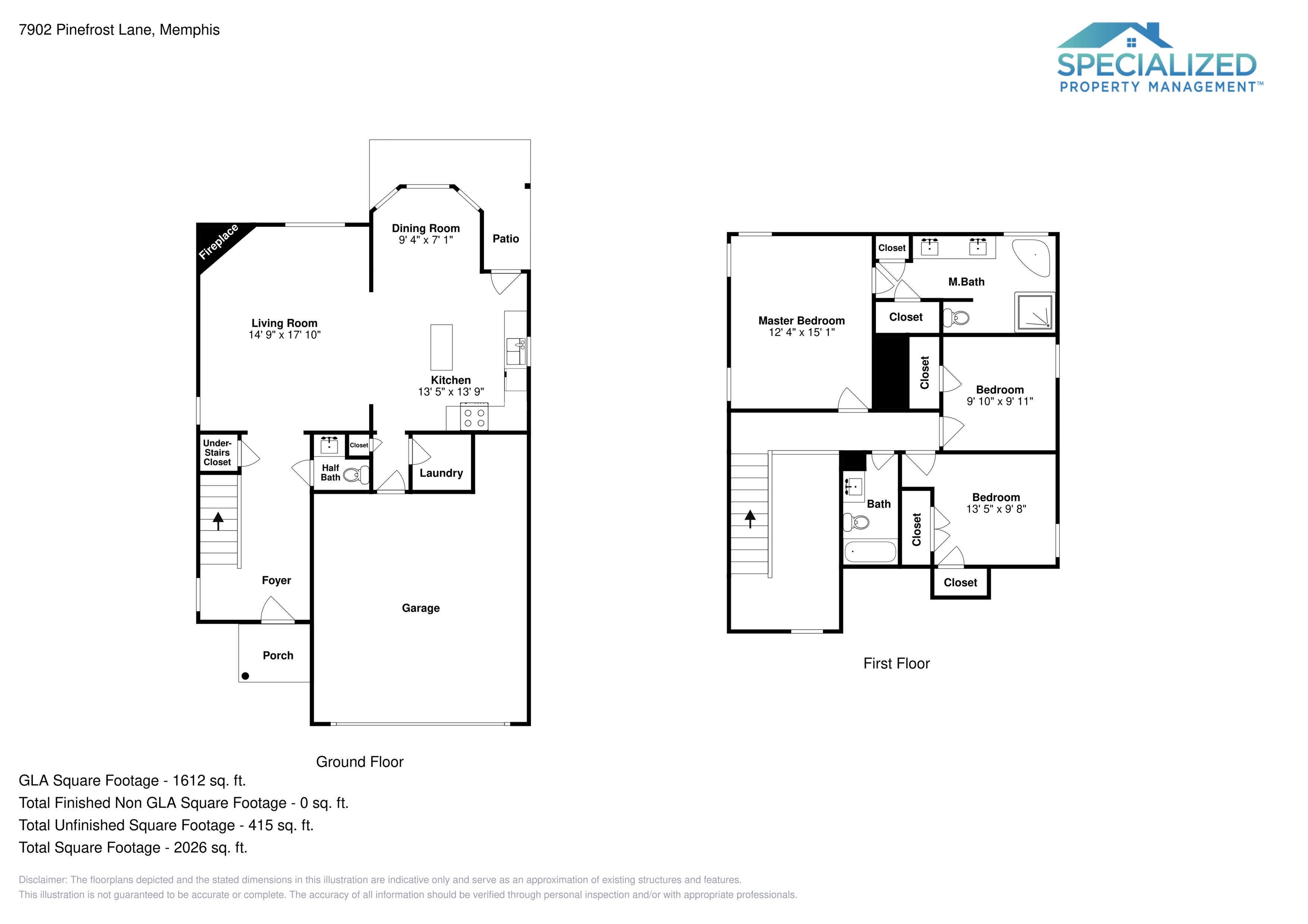 7902 Pinefrost Lane Memphis, TN 38125 - Photo 18 of 18 a picture of floor plan