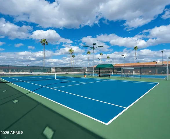 a view of a tennis court