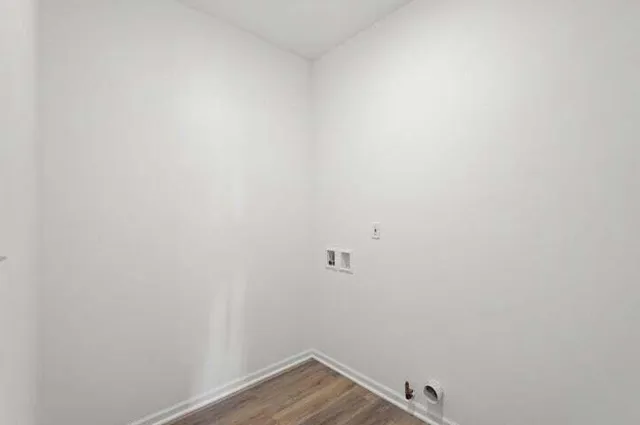 a view of small space with empty racks