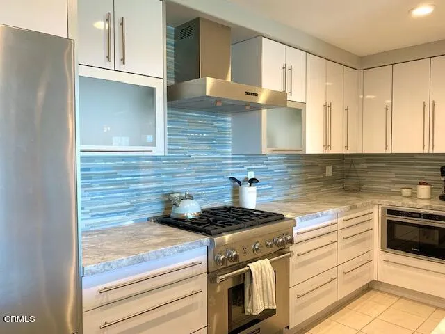 a view of lake with a city view