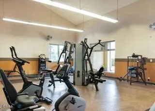 a view of a golf course