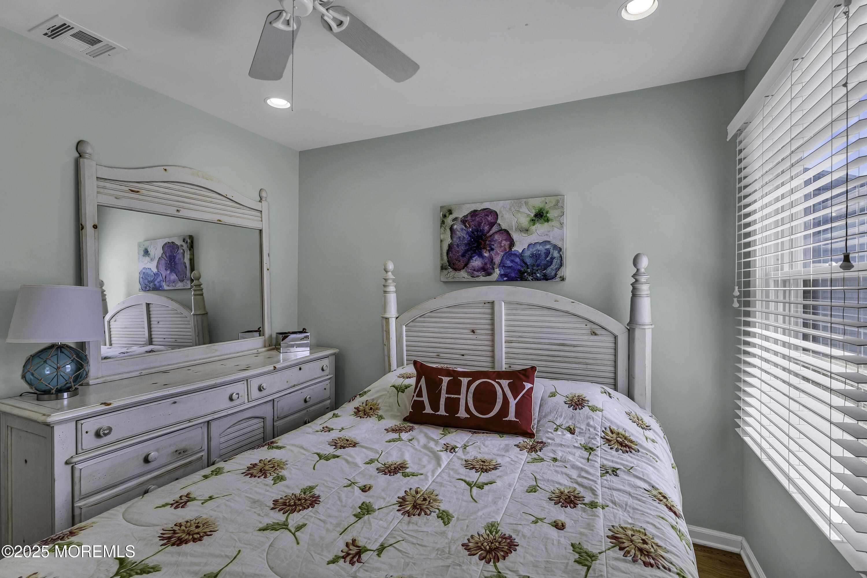5 Dover Avenue Lavallette, NJ 08735 - Photo 13 of 21 a bedroom with a bed and a dresser in it
