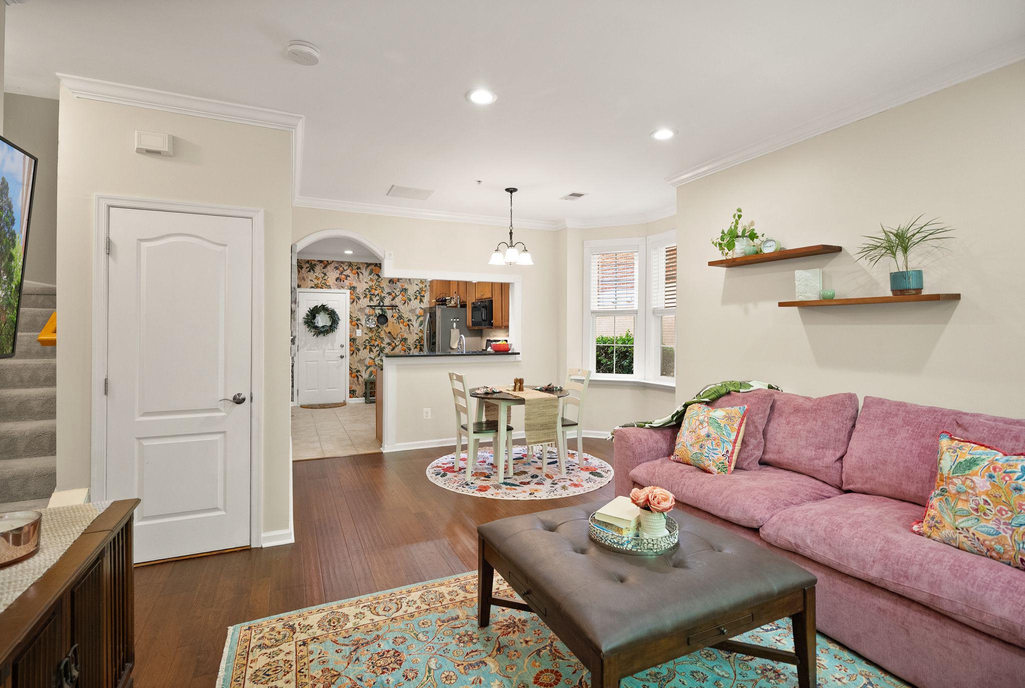 12414 A Liberty Bridge Road Fairfax, VA 22033 - Photo 5 of 38 a living room with furniture and wooden floor