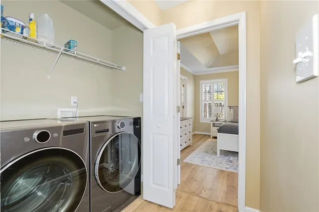 a view of utility room and utility room