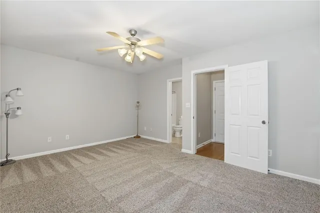 a view of an empty room