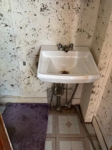 a bathroom with a sink
