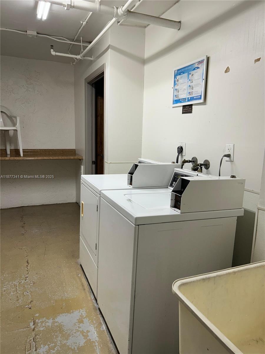 3100 West Rolling Hills Circle, Unit 702 Davie, FL 33328 - Photo 16 of 16 a utility room with dryer and washer