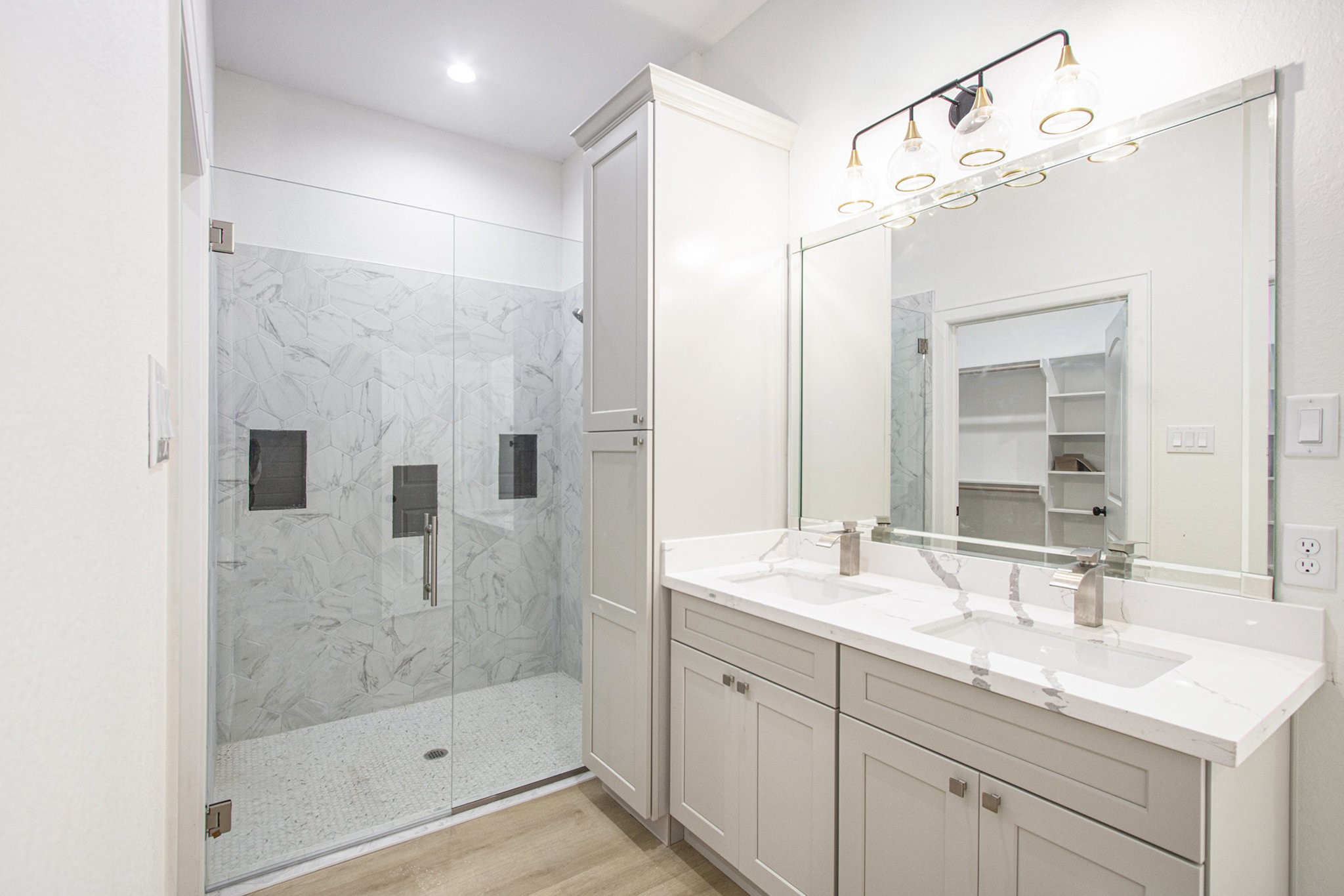 3810 Jackson Street Santa Fe, TX 77517 - Photo 14 of 29 MASTER BATH CHECK OUT THAT SHOWER