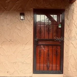 a view of a small door