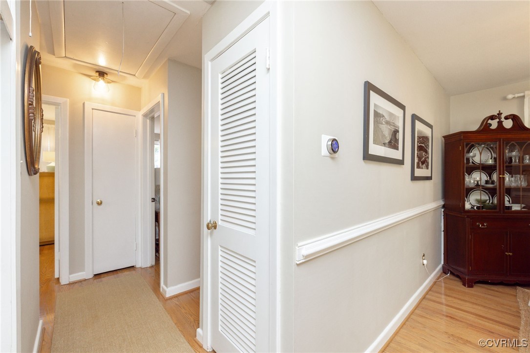 7518 Comet Road Henrico, VA 23294 - Photo 24 of 46 Hallway w/ wood floors, brand new light fixture