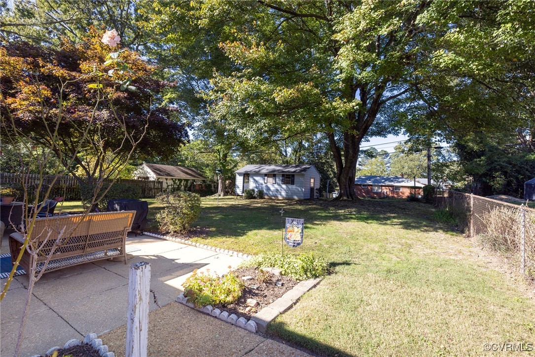 7518 Comet Road Henrico, VA 23294 - Photo 35 of 46 View of the backyard with a nice patio