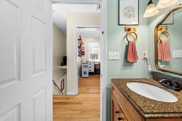 a room with furniture and a window