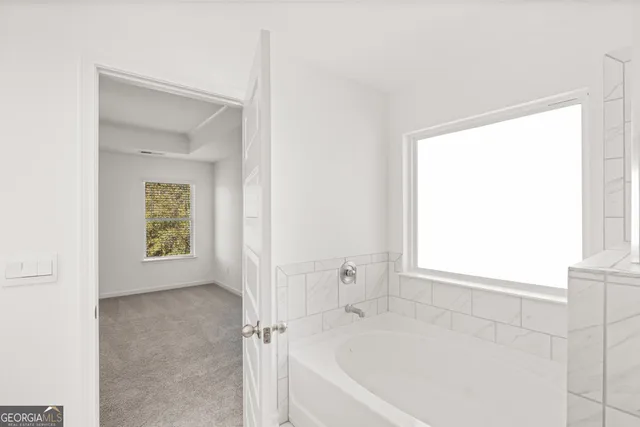 a view of a room with rack on the wall