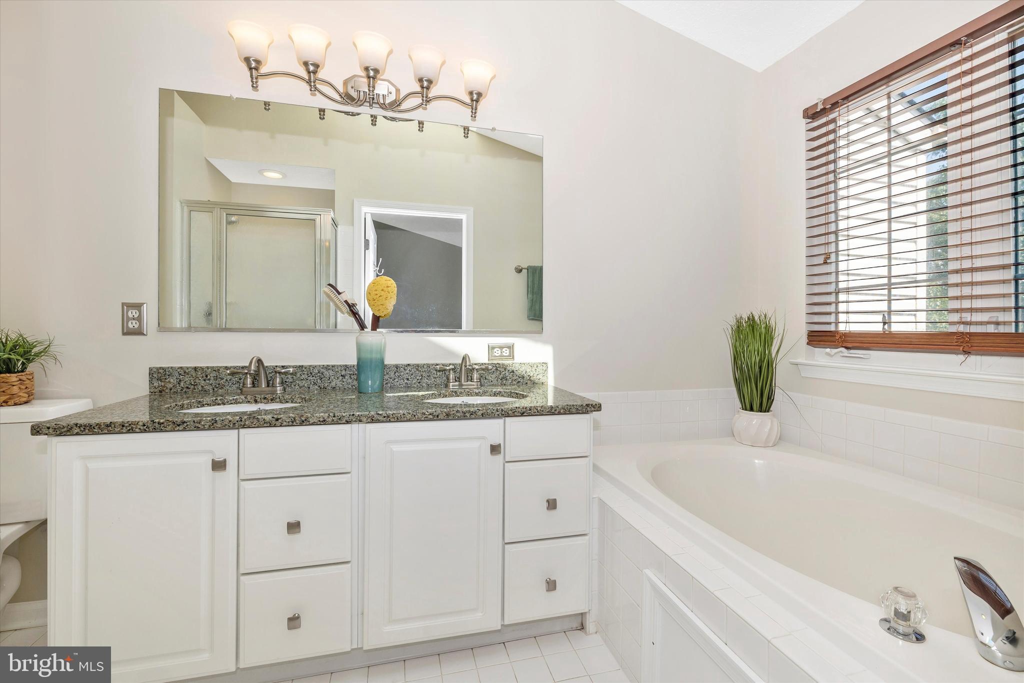2010 Sumner Drive Frederick, MD 21702 - Photo 15 of 34 a bathroom with a granite countertop sink and a mirror
