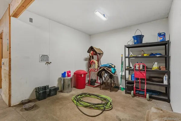 a storage room with lots of stuff