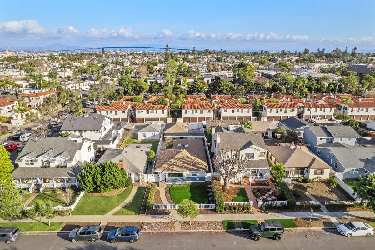 419 H Avenue Coronado, CA 92118 - Photo 26 of 32 an aerial view of residential houses with outdoor space