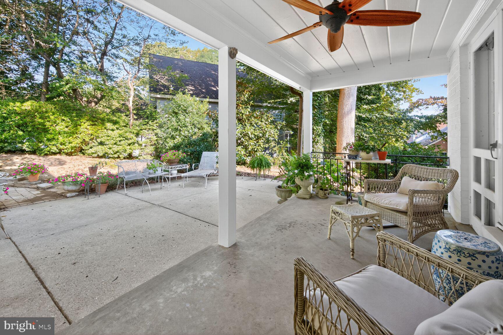 7200 Helmsdale Road Bethesda, MD 20817 - Photo 45 of 50 a building outdoor space with patio furniture and potted plants