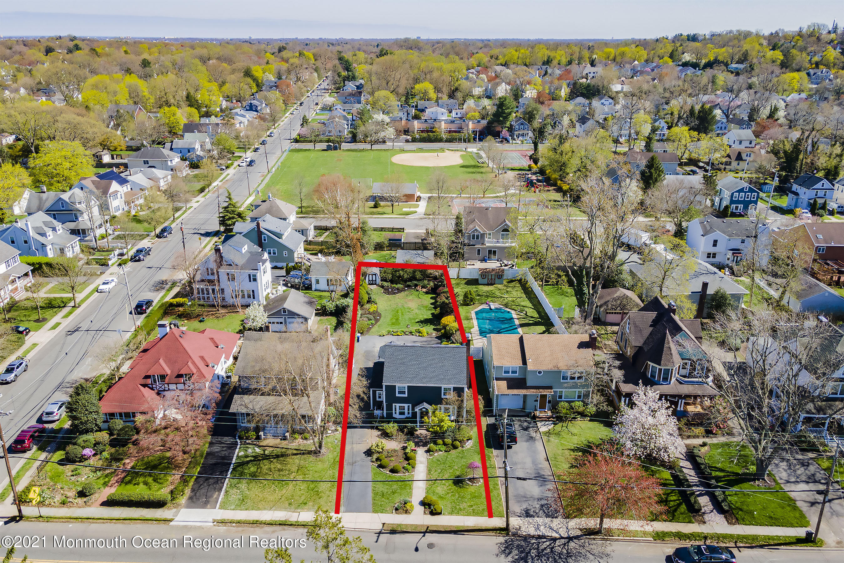 274 River Road Red Bank, NJ 07701 - Photo 31 of 35 Front Aerial 1 outline