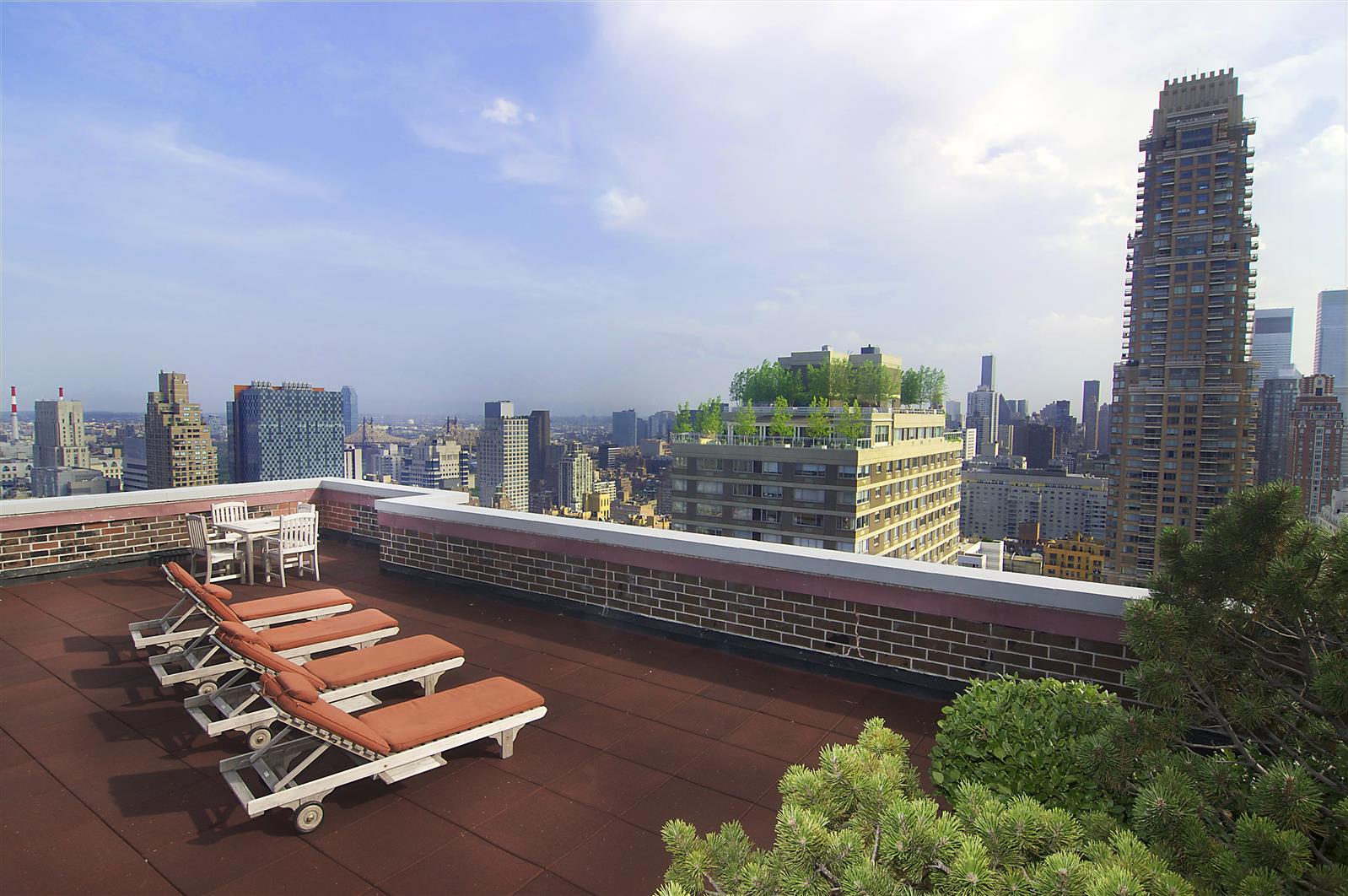 a view of balcony with city view